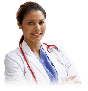 Smiling Female Doctor with Stethoscope